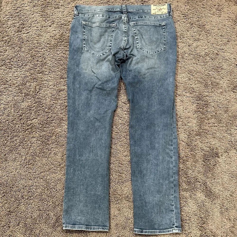 True‎ Religion Men's Rocco Relaxed Skinny Stretch Denim 40x32 Y2K Streetwear